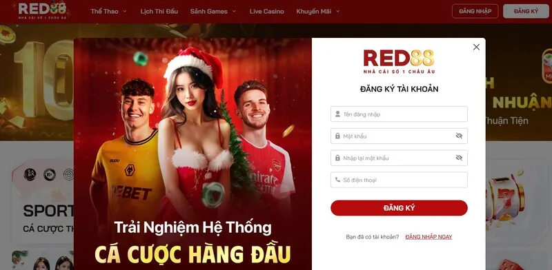 Đăng ký đơn giản cho người mới vào RED88 Đăng ký đơn giản cho người mới vào RED88